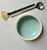 handmade glazed clay mask mixing dish
